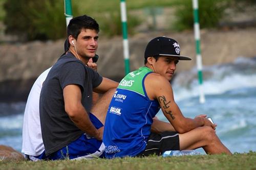 A dupla Charles Corrêa e Anderson Oliveira do C2 Masculino obteve o 6o lugar na primeira competição do ano / Foto: Divulgação / CBCa